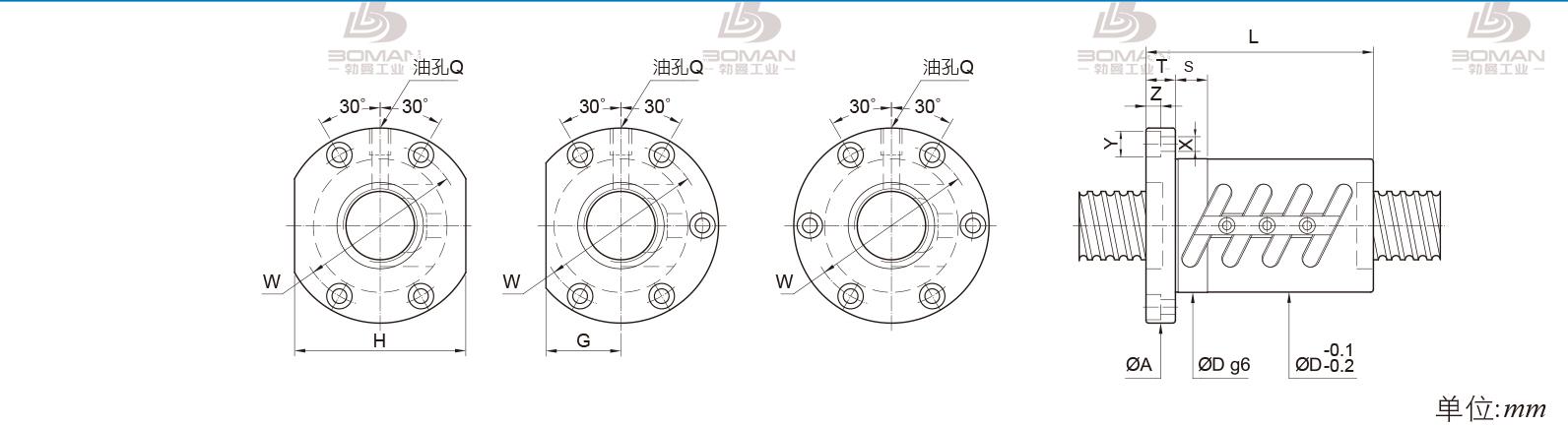 PMI FOWC4006-5 pmi 丝杠